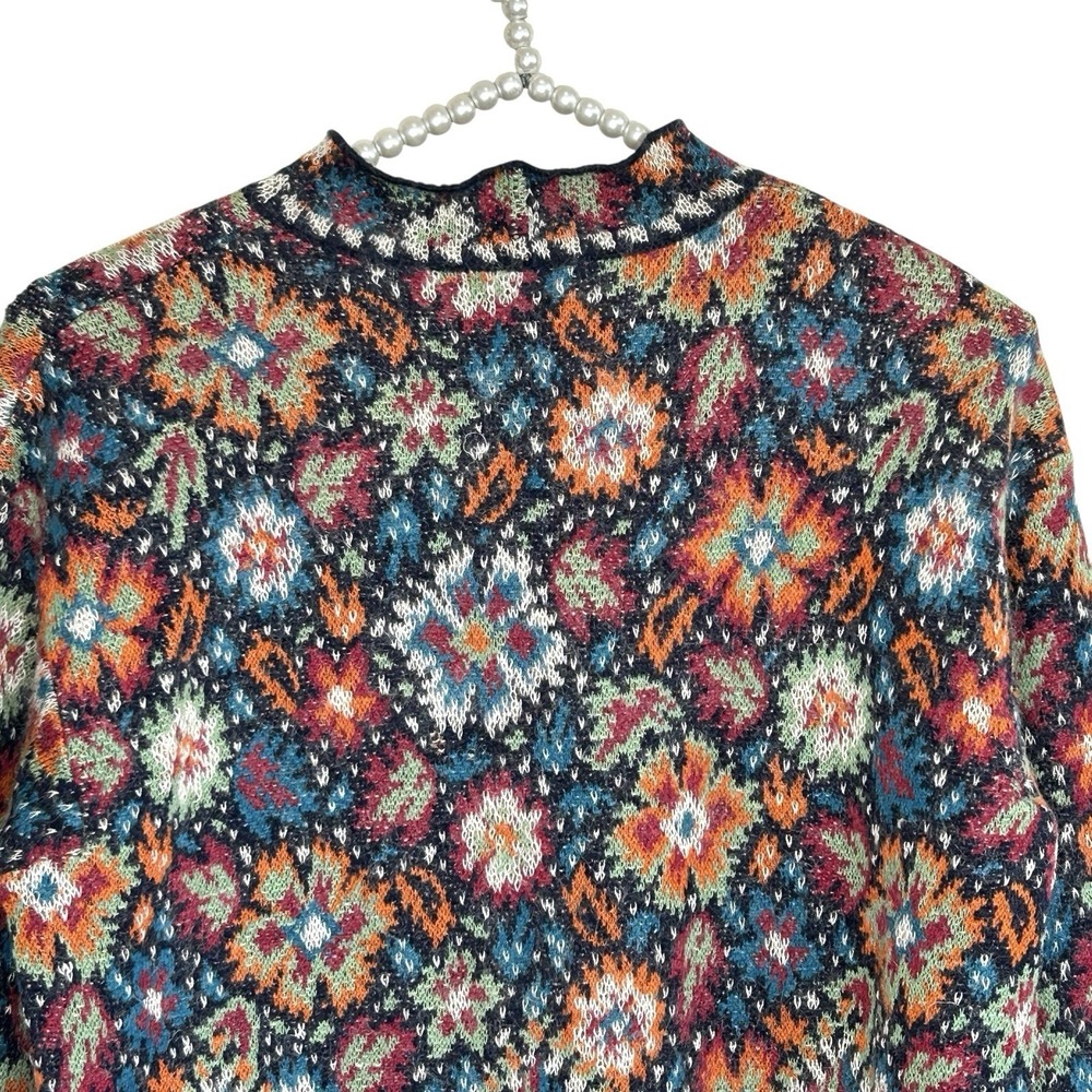 VTG Missoni Floral Tapestry Knit Tunic Sweater M Art Wool Alpaca Jacquard Italy - Picture 5 of 10
